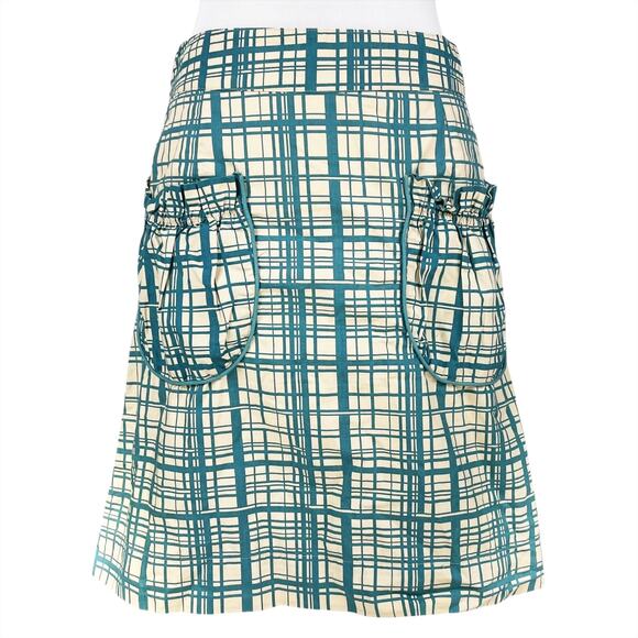Anthropologie Dresses & Skirts - ANTHROPOLOGIE GIRLS FROM SAVOY Lane Change Retro Plaid Cotton Skirt Size 2